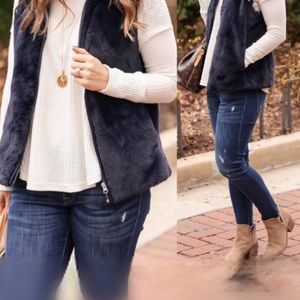 J. CREW teddy vest